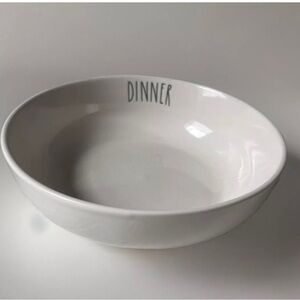 Rae Dunn 8” Ceramic Bowl “Dinner”